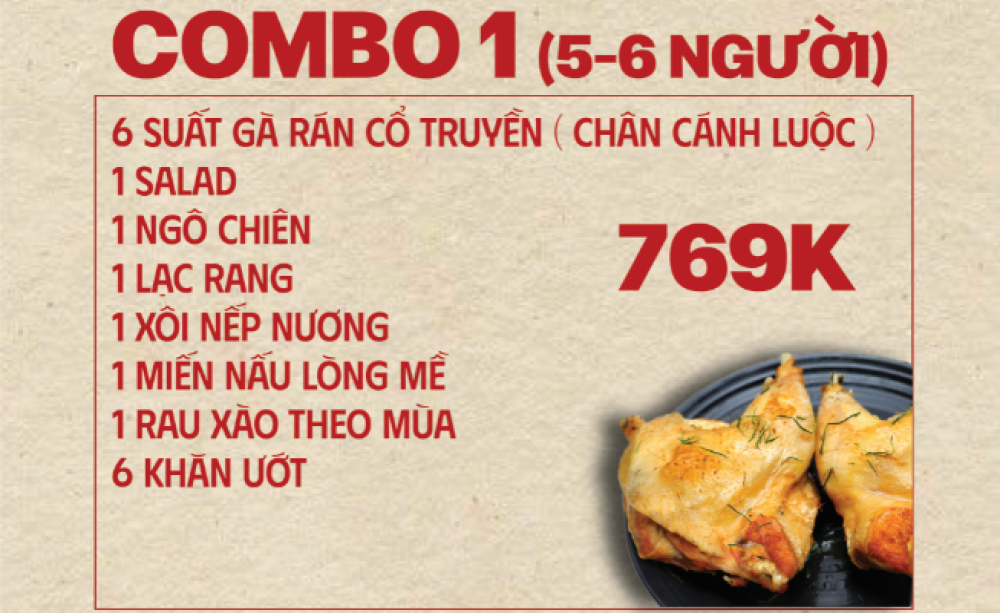 Combo gà 1