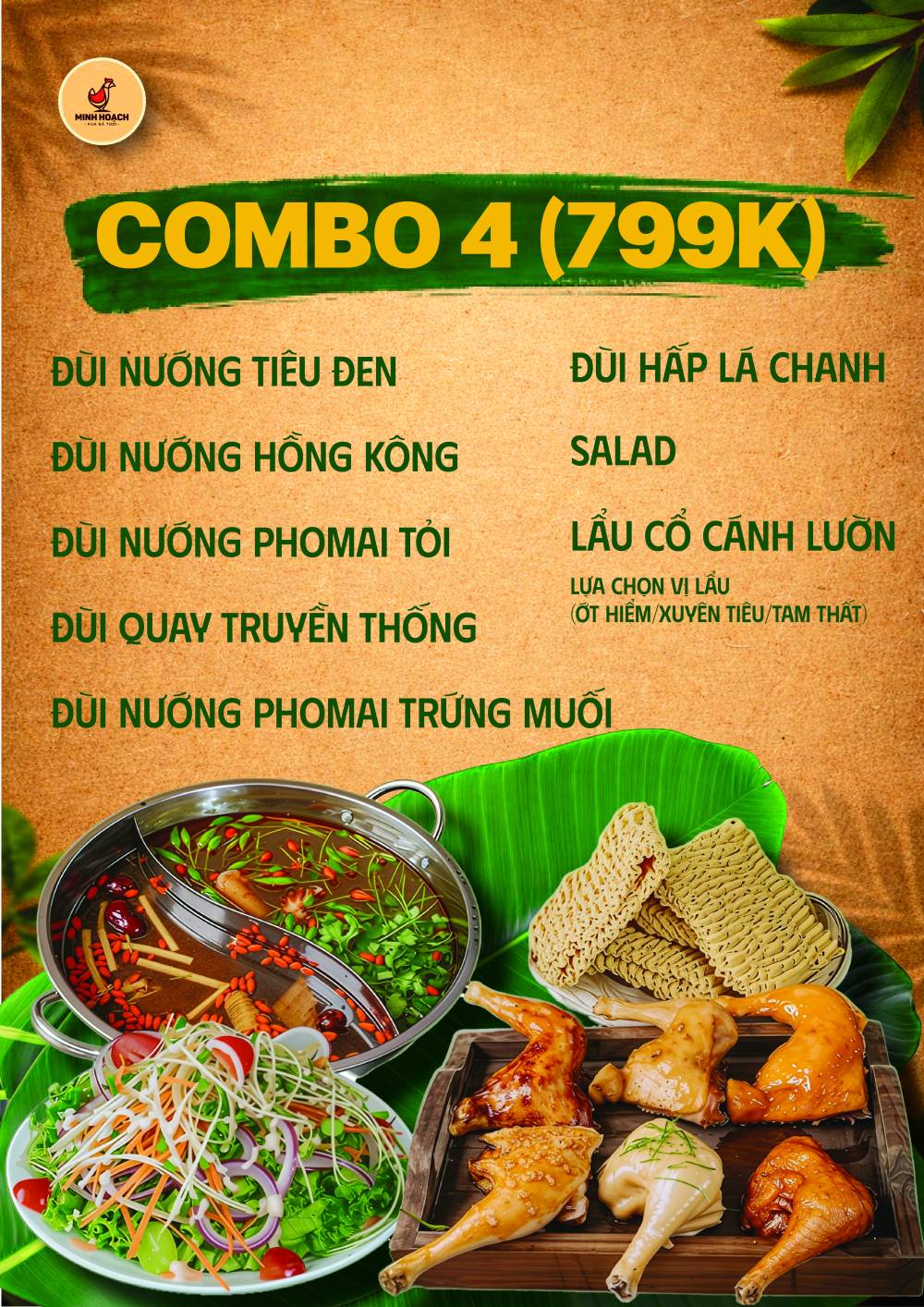 Combo4  6 người / Lẩu Ớt hiểm , xuyên tiêu , tam thất