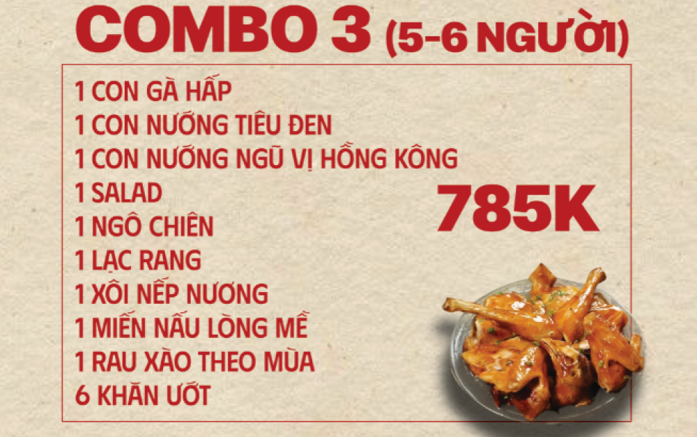 Combo gà 3
