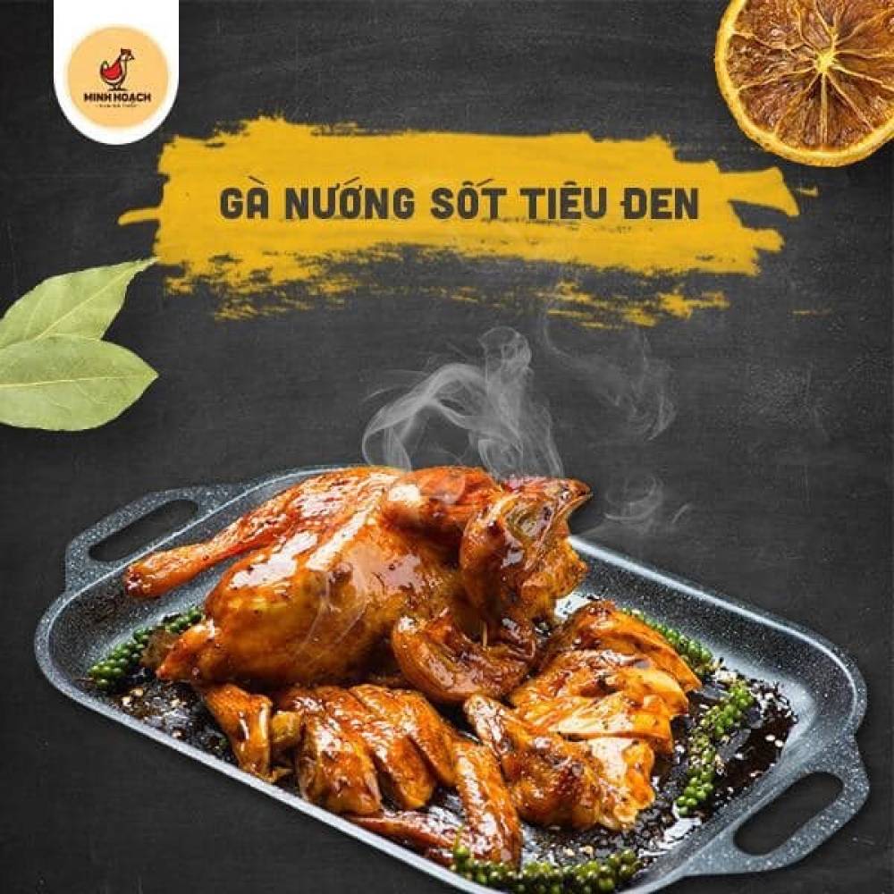 Gà nướng sốt tiêu đen